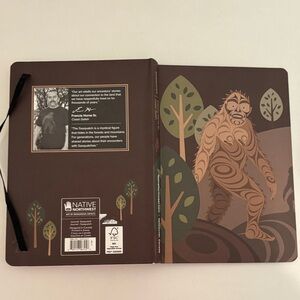 Native Northwest Brown Sasquatch Journal Art by‎ Indigenous Artists Francis Horn